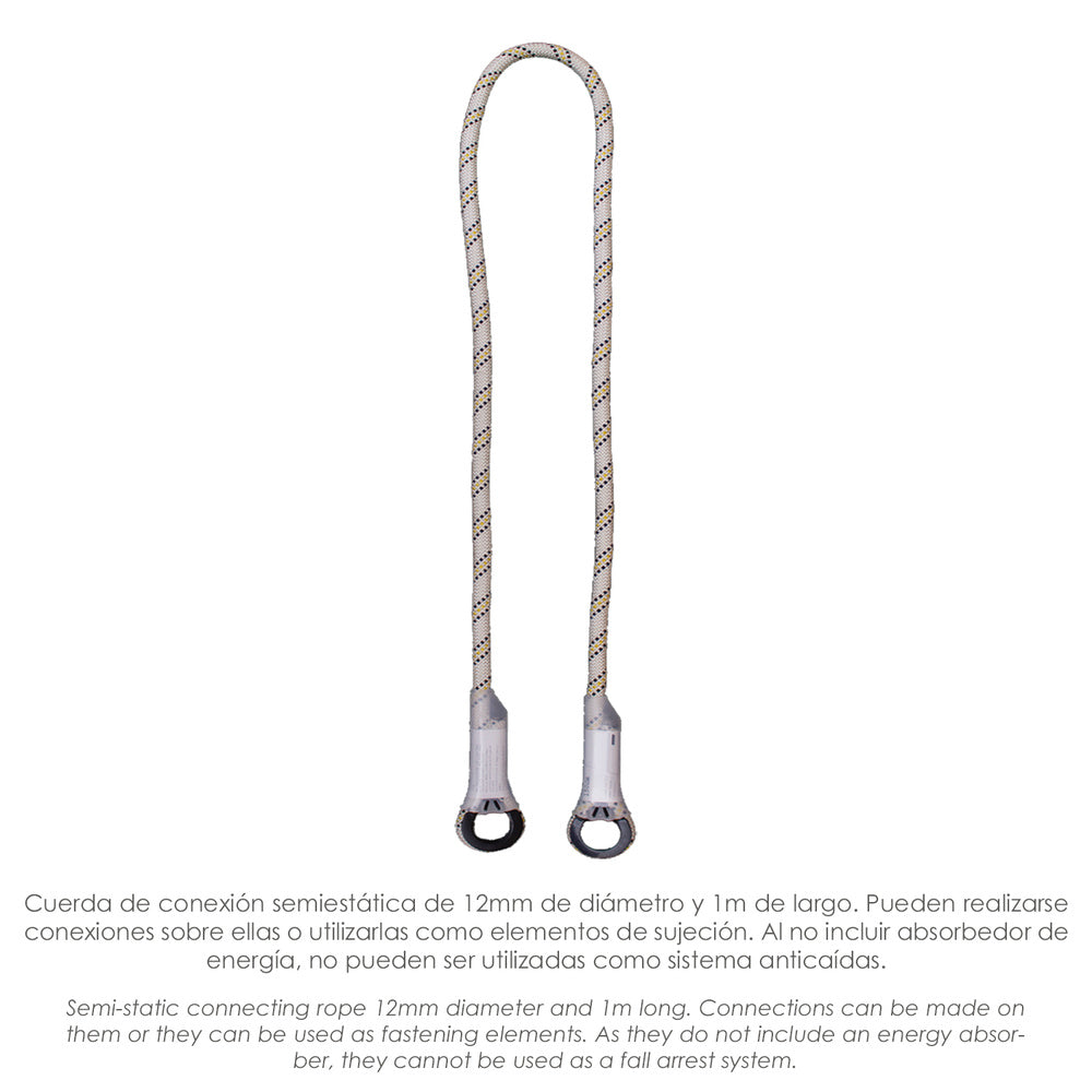 Cinturon Seguridad con Cuerda y Mosquetón