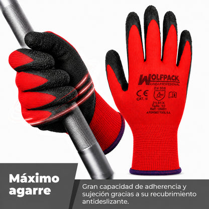 Guantes Latex / Nylon Gripflex Talla  6" (Par)