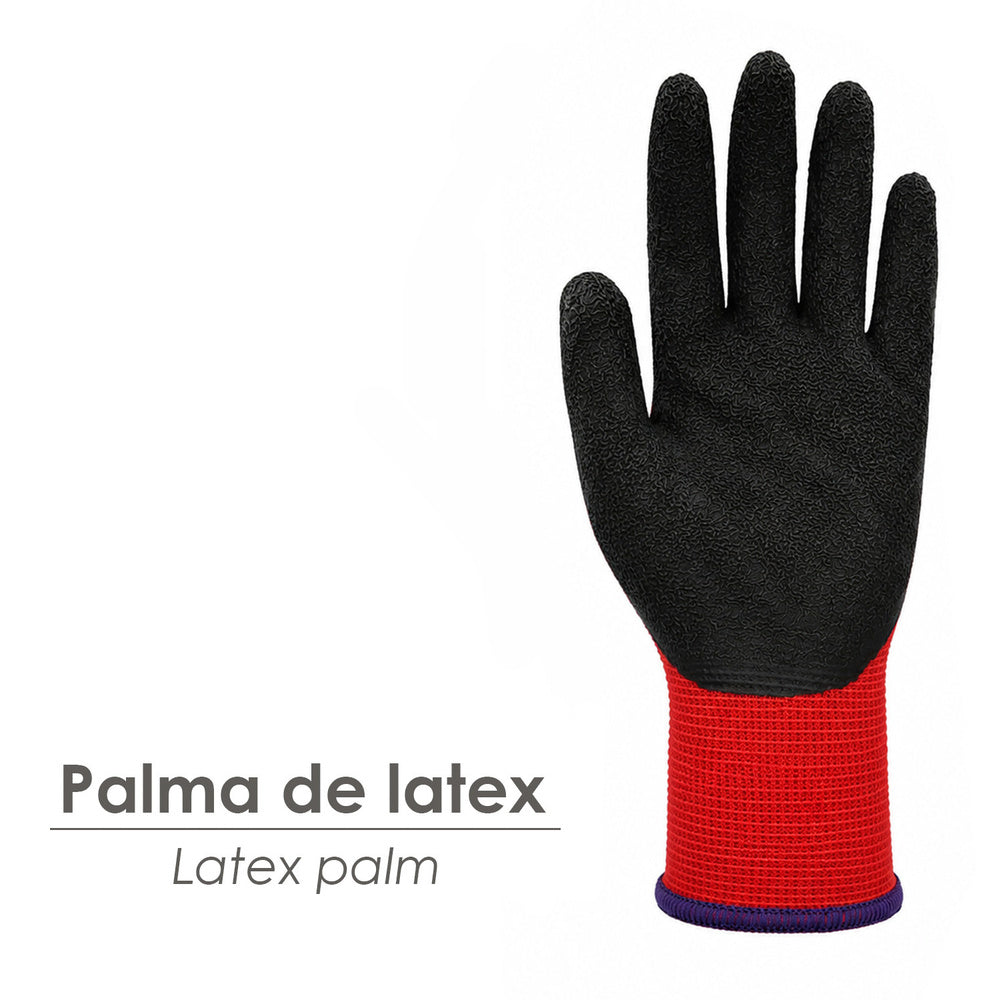 Guantes Latex / Nylon Gripflex Talla  8" (Par)