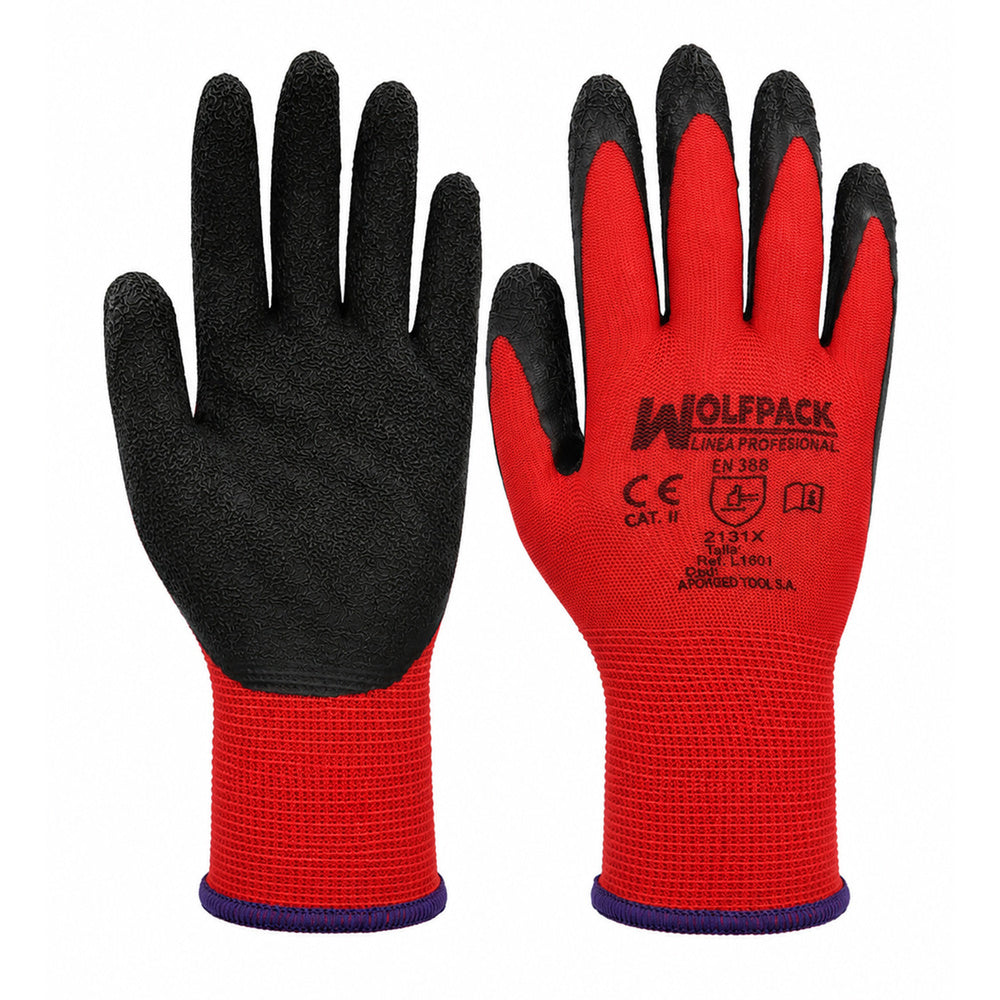 Guantes Latex / Nylon Gripflex Talla  9" (Par)