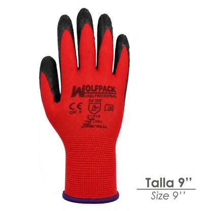Guantes Latex / Nylon Gripflex Talla  9" (Par)