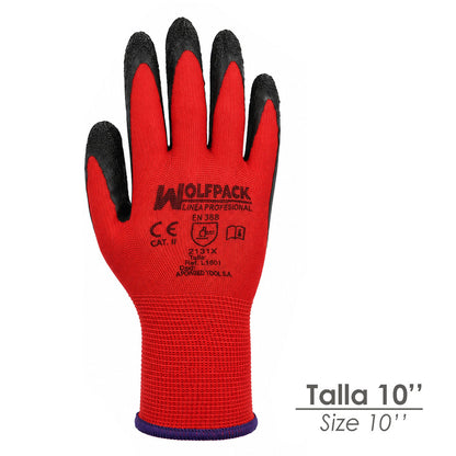 Guantes Latex / Nylon Gripflex Talla  10" (Par)