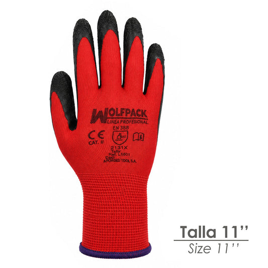 Guantes Latex / Nylon Gripflex Talla  11" (Par)