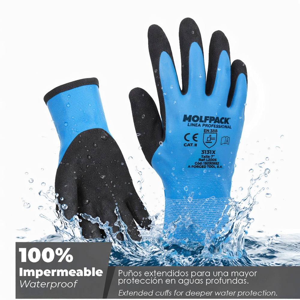 Guante Latex Foam Impermeable 6" (Par)