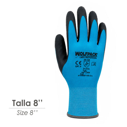 Guante Latex Foam Impermeable 8" (Par)