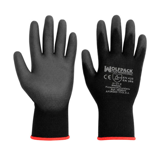 Guantes Poliuretano / Poliester Impregnado  6" (Par)