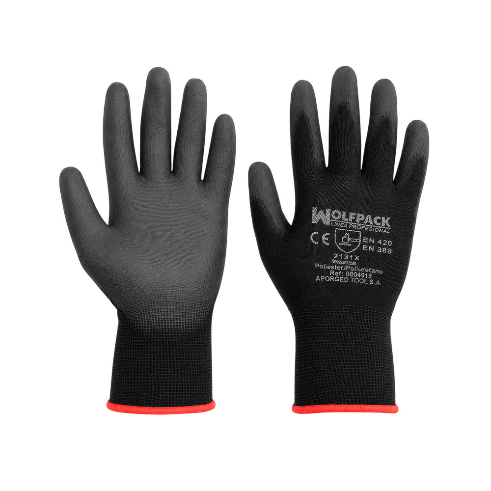 Guantes Poliuretano / Poliester Impregnado 10" (Par)