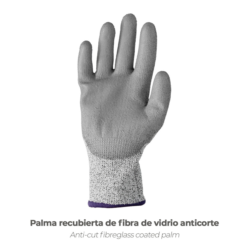 Guantes Anticorte Fibra De Vidrio Talla 7" (Par)