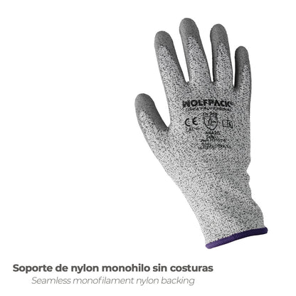 Guantes Anticorte Fibra De Vidrio Talla 11" (Par)