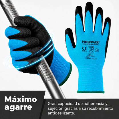 Guantes Nitrilo Reforzado Impregnado Talla 6" (Par)