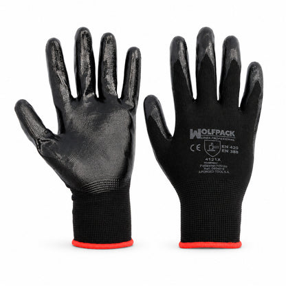 Guantes Nitrilo / Poliester Impregnado 9" (Par)