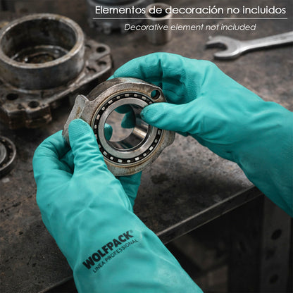 Guante Nitrilo Oil Resistant XL 10" (Par)
