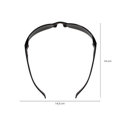 Gafas Proteccion Con Patillas Flexibles Certificación EN ISO 16321. Lente Color Gris. Gafas Protección Gafas Trabajo