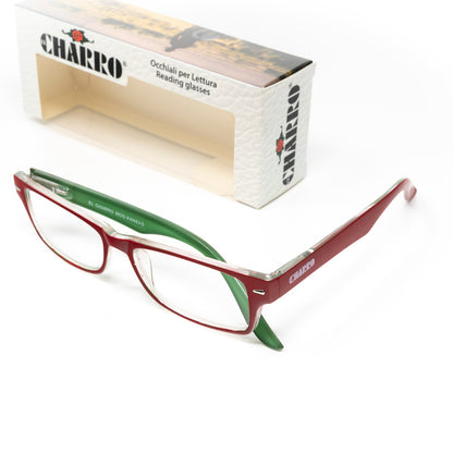 Gafas Lectura Kansas Rojo / Verde. Aumento +3,5 Gafas De Vista, Gafas De Aumento, Gafas Visión Borrosa