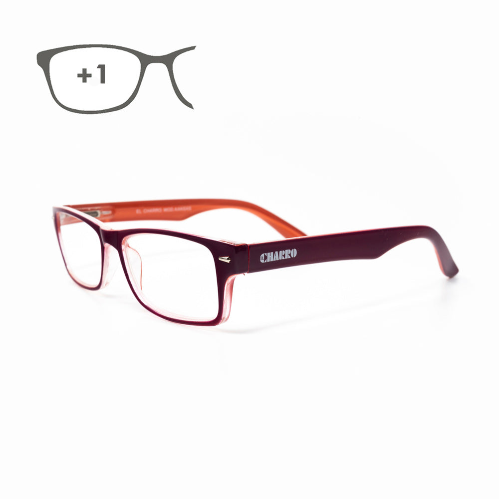 Gafas Lectura Kansas Morado / Naranja. Aumento +1,0 Gafas De Vista, Gafas De Aumento, Gafas Visión Borrosa