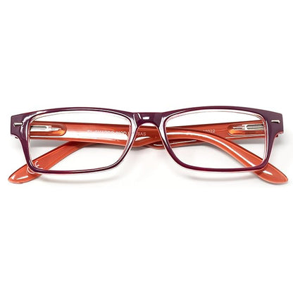 Gafas Lectura Kansas Morado / Naranja. Aumento +3,0 Gafas De Vista, Gafas De Aumento, Gafas Visión Borrosa