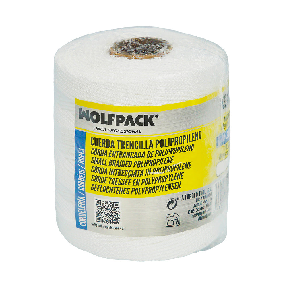 Cuerda Trencilla Polipropileno Blanco (Bobina 200 Metros)