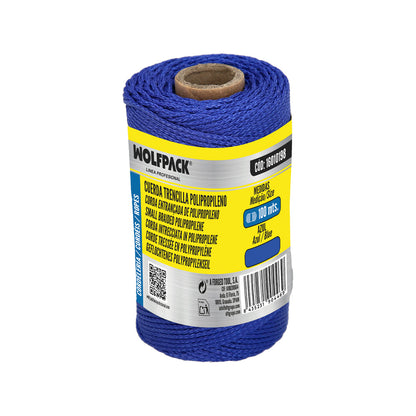 Cuerda Trencilla Polipropileno Azul (Bobina 100 Metros)