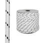 Cuerda Poliester Trenzada Blanco / Azul 10 mm. Bobina 100 m.