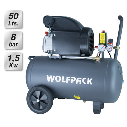 Compresor Aire 50 Litros / 8 Bares / 1,5 Kw - 2,0 HP