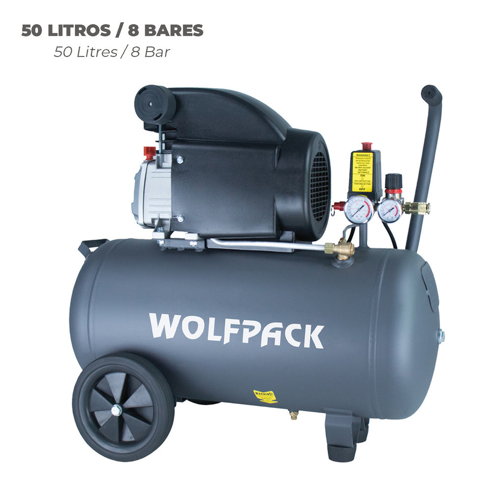 Compresor Aire 50 Litros / 8 Bares / 1,5 Kw - 2,0 HP
