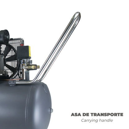 Compresor 100 Litros / 8 Bares / 2,2 Kw - 3,0 Hp  Lubricado Por Aceite