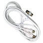 Conector TV Video Macho / Macho  2 metros Con Adaptador Macho / Hembra
