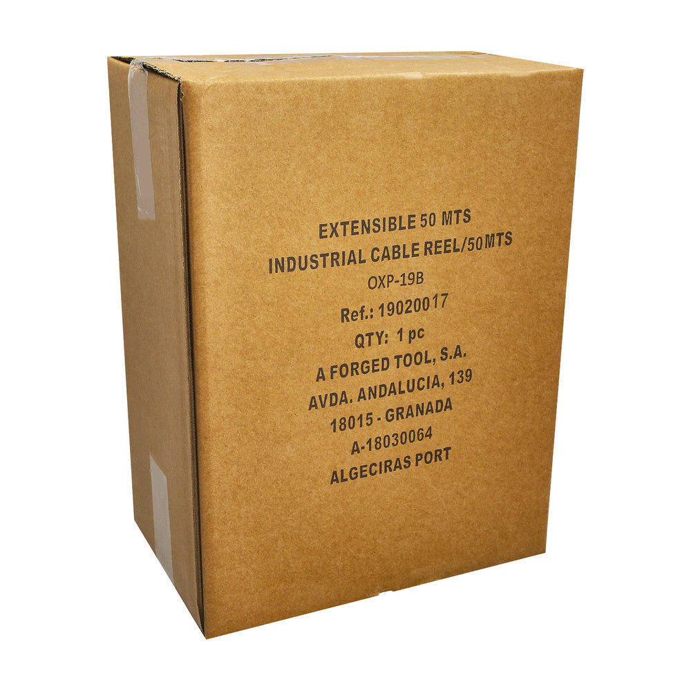 Extensible Industrial 4 Tomas 50 Metros 3 x 1,5 mm. con Protección Sobrecarga