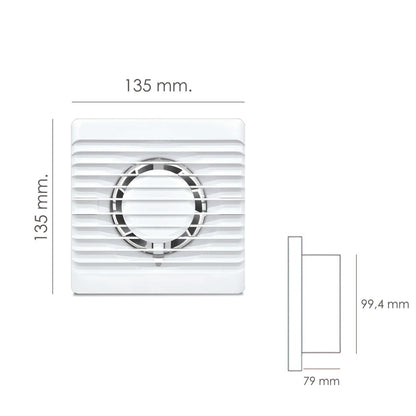 Extractor Aire Ø 100 mm. / 11 Watt.