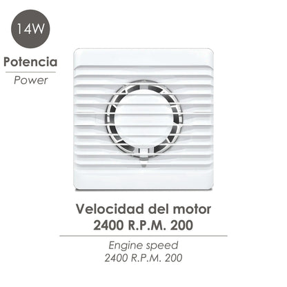 Extractor Aire Ø 125 mm. / 14 Watt.