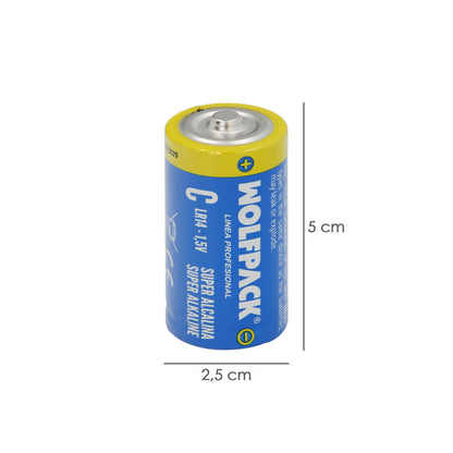 Pila Alcalina C - LR14 (Blister 2 Piezas)