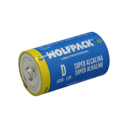 Pila Wolfpack Alcalina D - LR20 (Blister 2 Piezas)