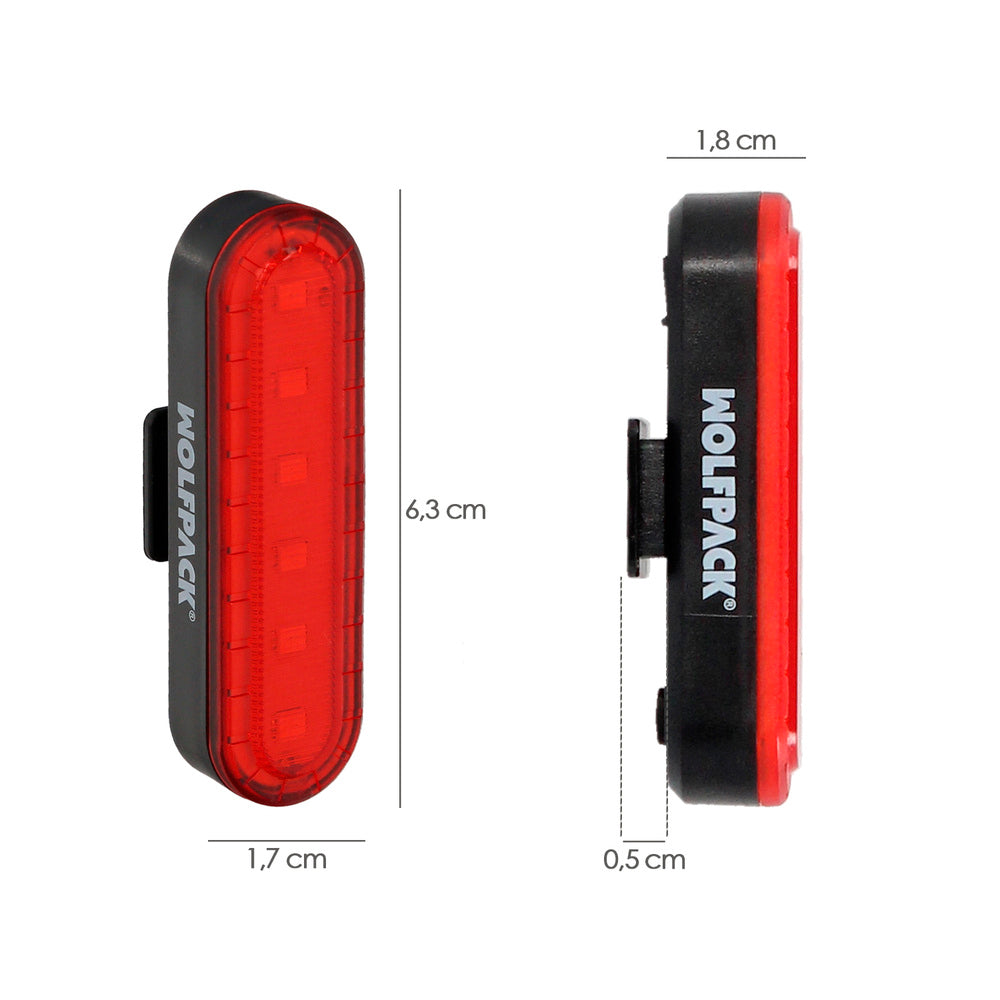 Luz Led Trasera Para Bicicleta / Patinete 100 Lumenes (4 Modos) Bateria Recargable USB
