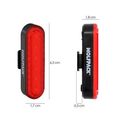 Luz Led Trasera Para Bicicleta / Patinete 100 Lumenes (4 Modos) Bateria Recargable USB