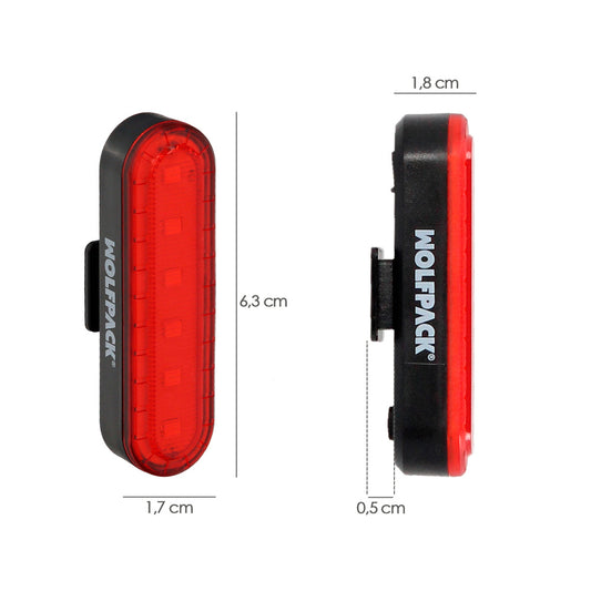 Luz Led Trasera Para Bicicleta / Patinete 100 Lumenes (4 Modos) Bateria Recargable USB