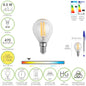 Bombilla Led Filamento Esfera Rosca E14. 4,5 Watt. Equivale A 40 Watt. 470 Lumenes. Luz Cálida (2700º K.)