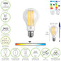 Bombilla Led Filamento Standar Rosca E27. 18 Watt. Equivale A 130 Watt. 2462 Lumenes. Luz Neutra 4000º K.