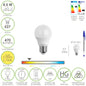 Bombilla Led Esferica Rosca E27 4.5 Watt. Equivale A 55 Watt. 470 Lumenes. Luz Cálida (2700º K.)