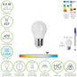 Bombilla Led Esferica Rosca E27 4.5 Watt. Equivale A 55 Watt. 470 Lumenes. Luz Fria (6500º K)