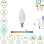 Bombilla Led Vela Rosca E14. 4,5 Watt. Equivale A 35 Watt. 470 Lumenes. Luz Fira (6500º K.)