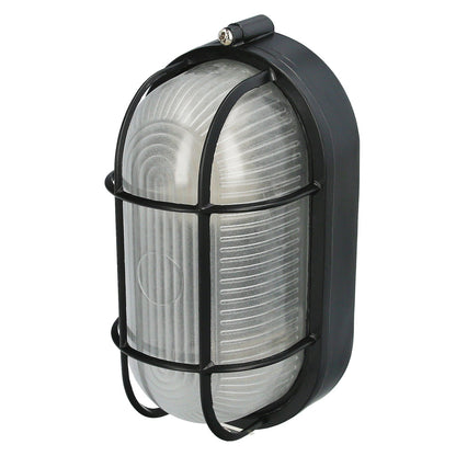 Plafon Industrial Ovalado Negro