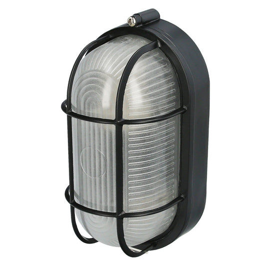 Plafon Industrial Ovalado Negro
