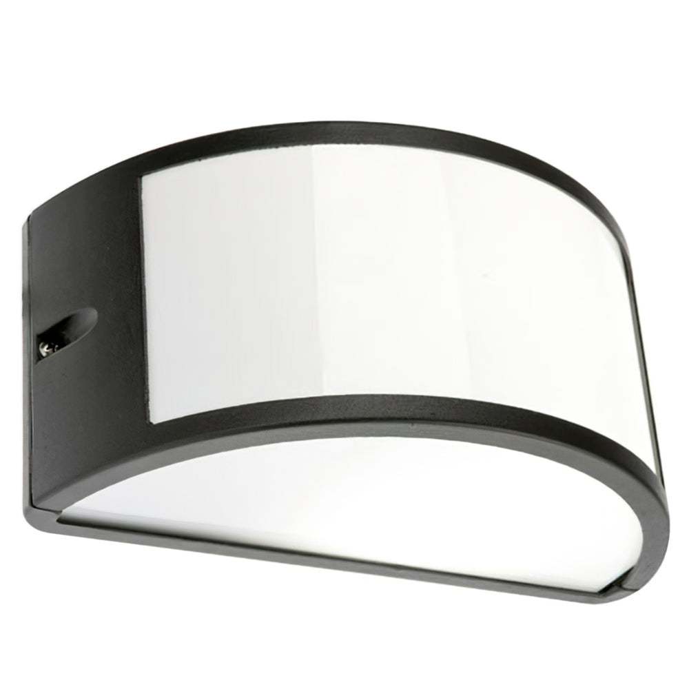 Plafon Aplique IP 1/2 Luna Abierto Negro