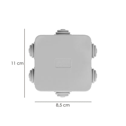 Caja Estanca Superfie Con Clip 80x80x40 Mm