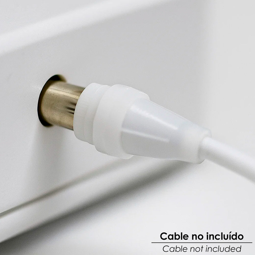 Conector TV Macho Recto 9,5 mm.