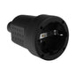 Base Aerea Toma Tierra Goma 4/4,8 mm. Negro (Industrial)