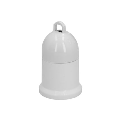 Portalamparas 4 Amperios Rosca E-27 Obra Blanco.