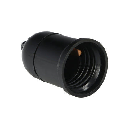 Portalamparas 4 Amperios Rosca E-27 Obra Negro.