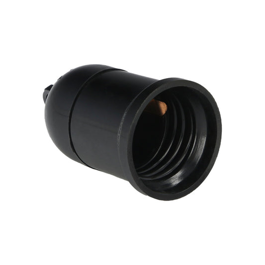 Portalamparas 4 Amperios Rosca E-27 Obra Negro.