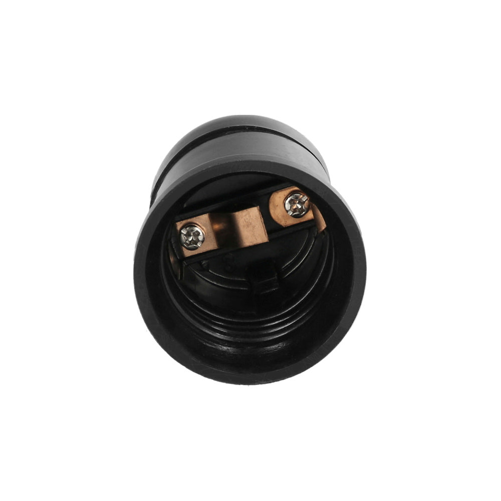 Portalamparas 4 Amperios Rosca E-27 Obra Negro.
